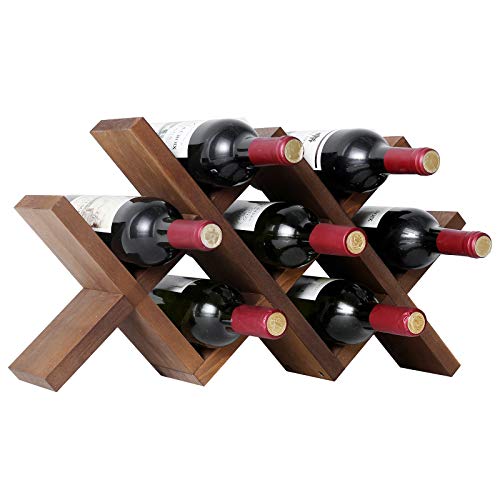 Wood Countertop Wine Rack