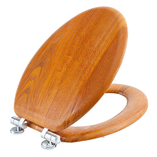 Wood Toilet Seat Elongated with Soft Close