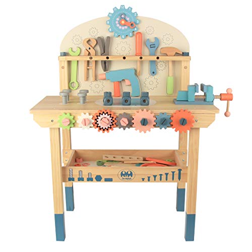Wooden Power Tool Workbench for Kids
