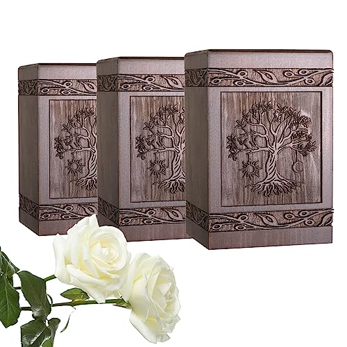 Wooden Tree of Life Cremation Urns for Ashes