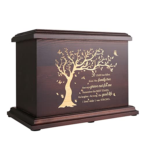 Wooden Urns Box and Casket for Ashes Men Women Child