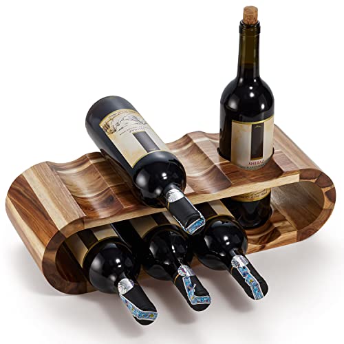 Wooden Wine Racks Countertop - 8 Bottle Holder