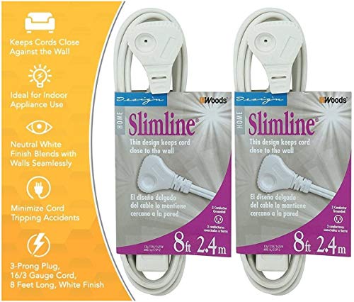 Woods 2-PACK - SlimLine 2241 Extension Cord