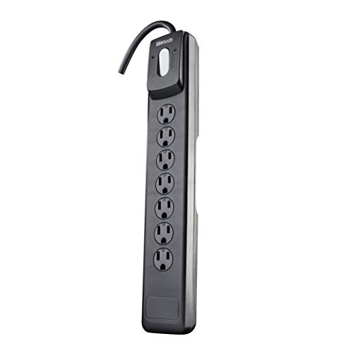 Woods 41496 Surge Protector - Slim Power Strip with 7 Outlets and 10 Ft Cord