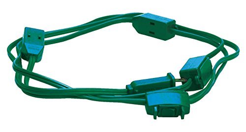 Woods Indoor Extension Cord for Christmas Lights (15 Ft; Green)