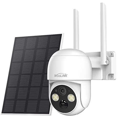 WOOLINK 4MP Solar Security Camera Wireless Outdoor