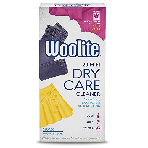 Dryel At-Home BONUS Dry Cleaner Refill Kit with Extra 2 Cloths, Includes  Dry Cleaning Cloths - 8 Load Capacity