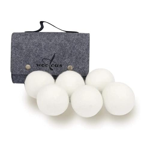 Woolous Reusable Wool Dryer Balls - Reduce Wrinkles and Cut Drying Time
