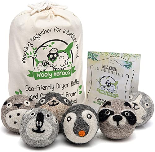 Eco-Friendly 100% Organic Wool Dryer Balls: Dry 1,000 Loads