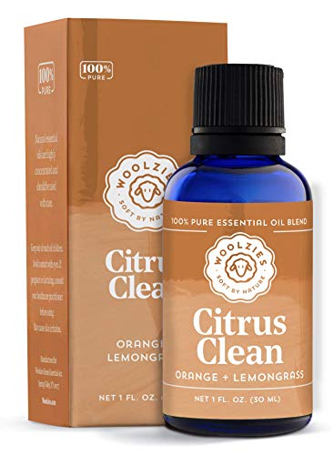 Woolzies Citrus Clean Essential Oil: Orange & Lemongrass Therapeutic Grade