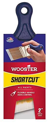Wooster Brush Q3211-2 Shortcut Angle Sash Paintbrush, 2-Inch, White