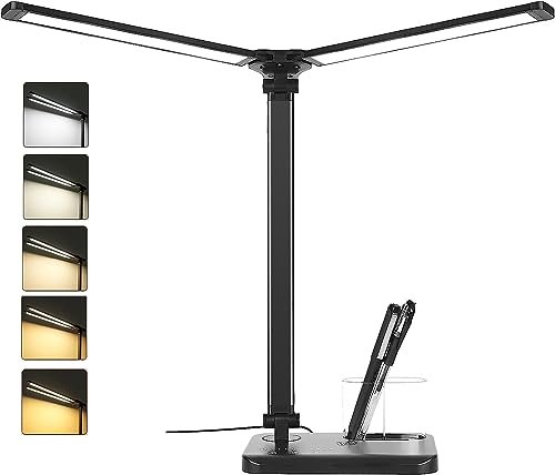 Woputne Desk Lamp - Dual Head LED Desk Light