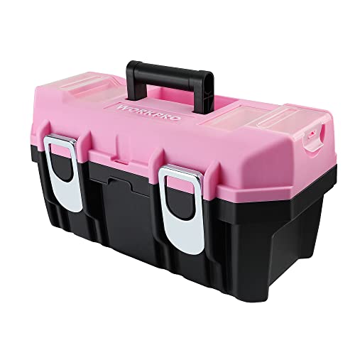 WORKPRO 16-inch Pink Tool Box