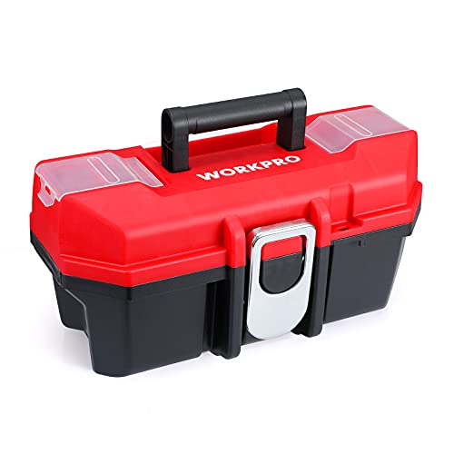 WORKPRO Portable Tool Box with Removable Tray