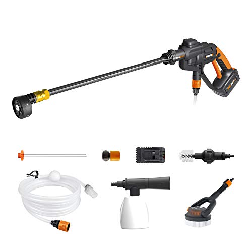 WORX 20V Cordless Pressure Washer: Portable Power Cleaner for Car Washing