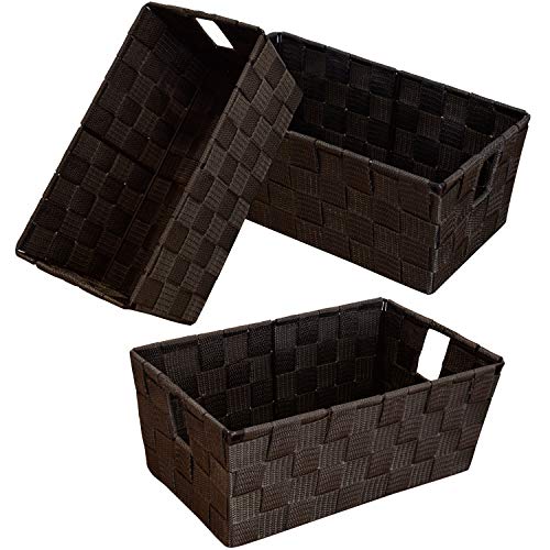 Woven Shelf Storage Tote Basket Bins Container