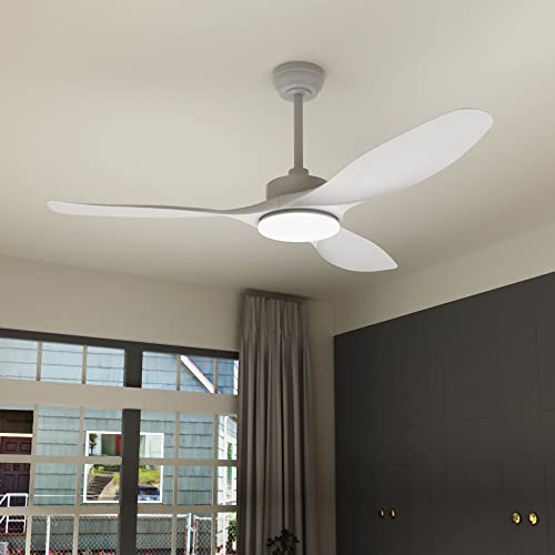 Wozzio 52" Ceiling Fan with Lights Remote Control