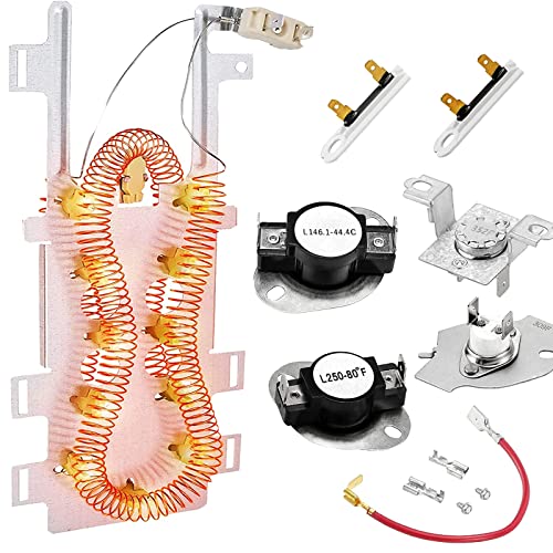 Cobectal Dryer Heating Element Kit for Maytag Kenmore Whirlpool-1 Year Warranty