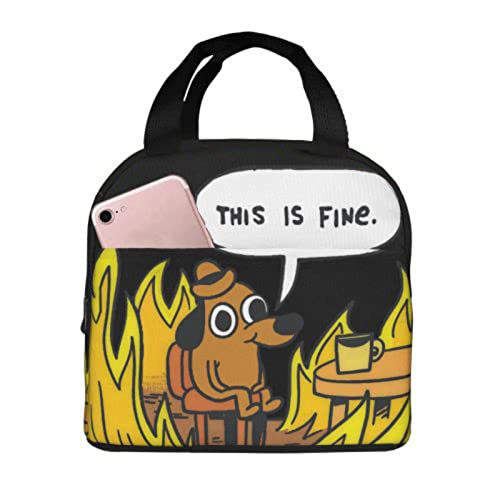 Wuozoi Funny Lunch Bag Lunch Box Meal Tote For Picnic, Camping and Work Travel