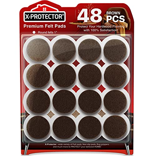 X-PROTECTOR Felt Furniture Pads - Premium Floor Protector Chair Felts