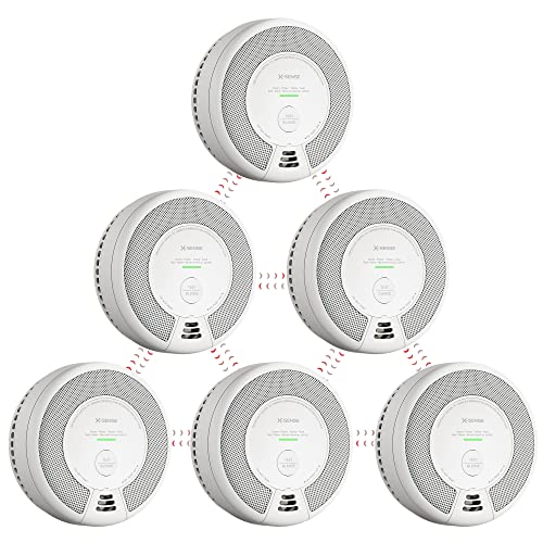 X-Sense 10-Year Battery Powered Fire and CO Alarm, 6-Pack