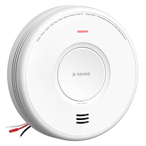 X-Sense XP06 Hardwired Smoke and CO Detector with Battery Backup