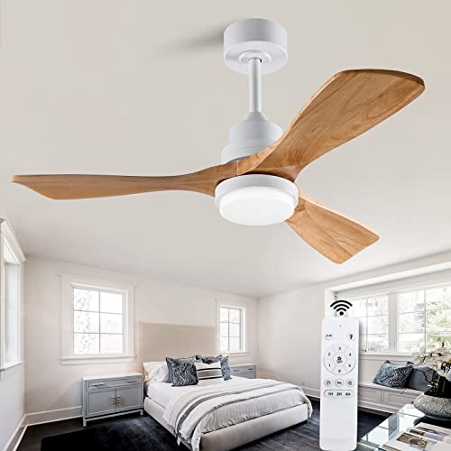 XBIBI 42" Ceiling Fan with Light Remote Control
