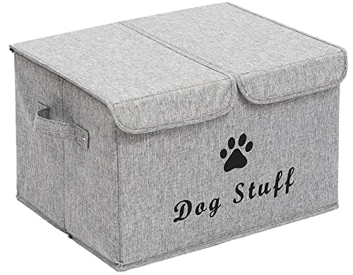 Xbopetda Linen Fabric Dog Storage Cubes Box