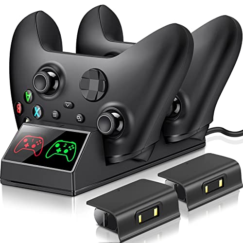 Xbox Controller Charger Station with Rechargeable Batteries