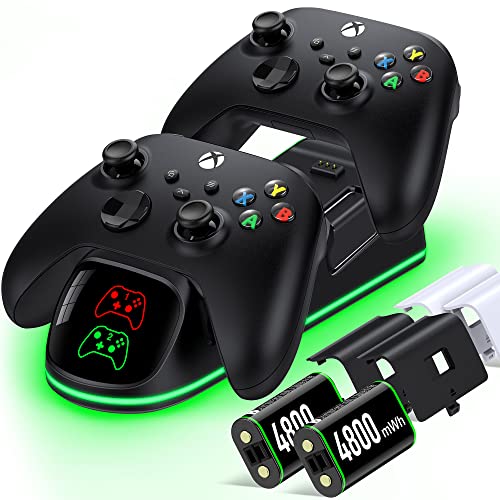 Xbox Controller Charger Station with Rechargeable Battery Packs