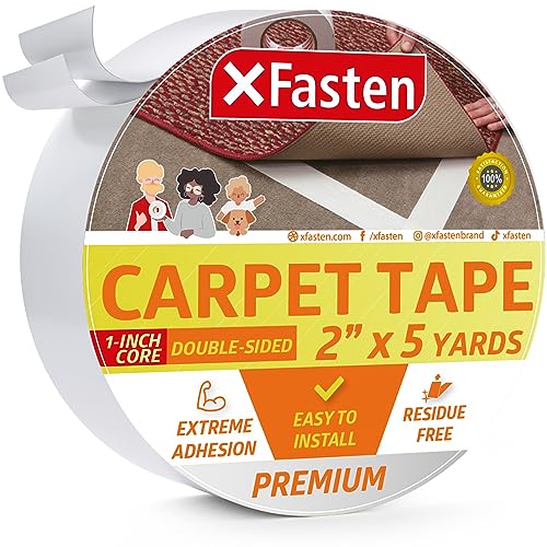 XFasten Heavy Duty Double Sided Carpet Tape: Keep Rug in Place