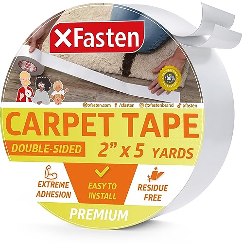XFasten Double Sided Rug Gripper Tape - 2” x 5 Yds