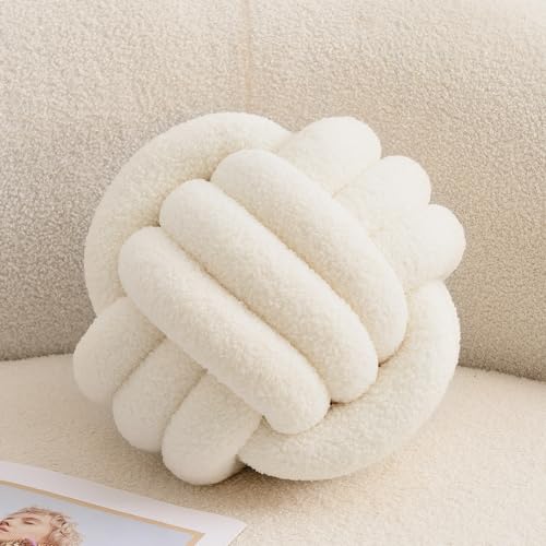 XIAIJIA Knot Pillow Ball Round Decorative Pillow