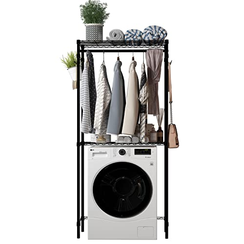 Xiofio 2 Tier Over The Washer and Dryer Storage Shelf