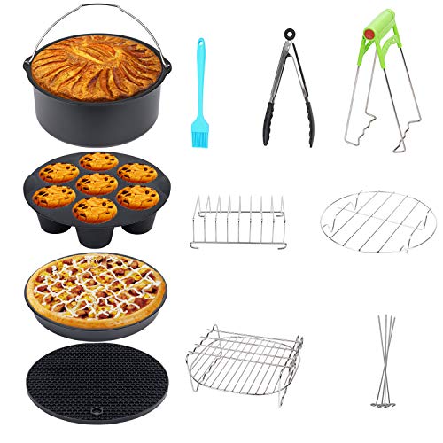 8pcs/12set 8 Inch Air Fryer Accessories for airfryer machine Fit all