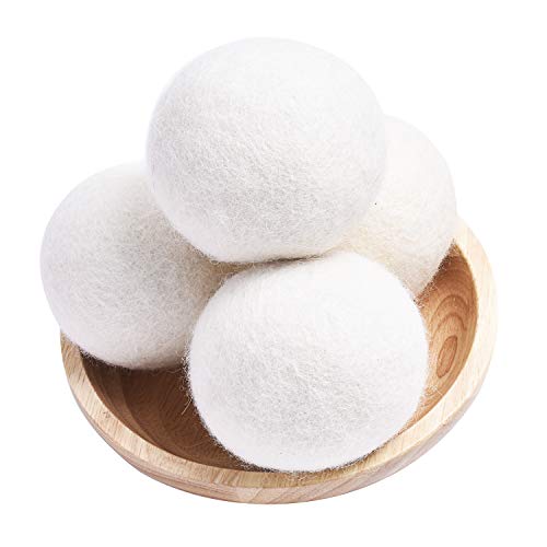 XL Laundry Dryer Balls Organic, Reusable Natural Fabric Softener