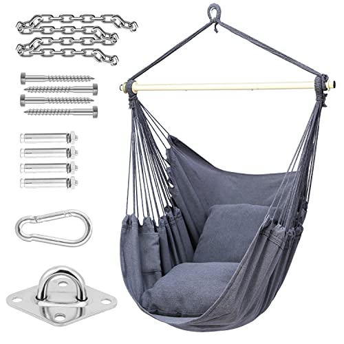 XL Portable Hanging Chairs with Cushions Installation Kit