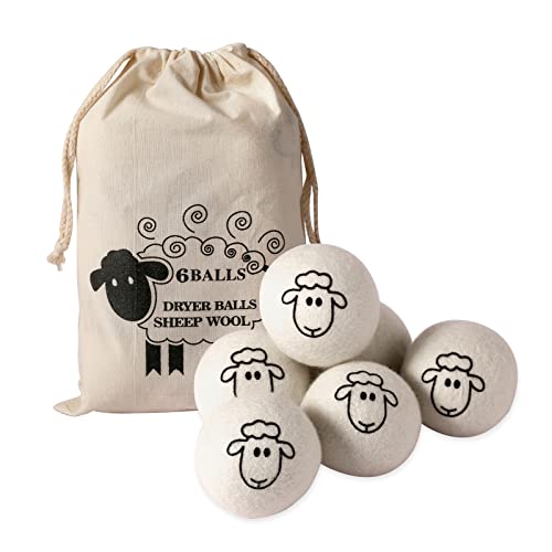 XL Wool Dryer Balls - Soften Clothes and Shorten Drying Time