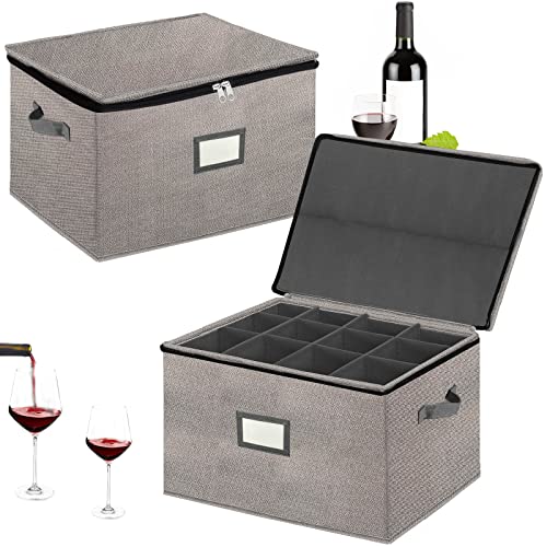 Xmasorme Wine Glass Storage Box