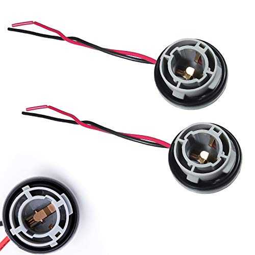 Xotic Tech 2pcs 1156 7506 BA15S Female Socket Wiring Harness Adapters