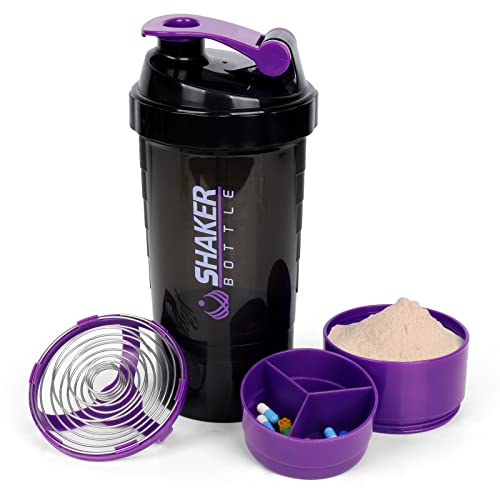 VALESKA Upgraded Shaker Bottle for Protein Mixes, Protein Shaker