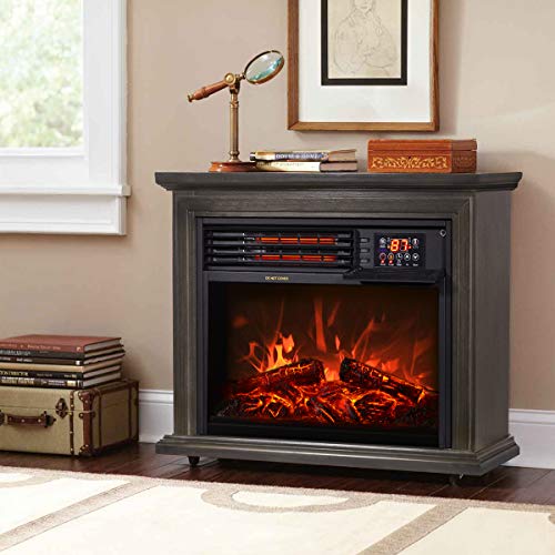 XtremepowerUS Infrared Quartz Electric Fireplace Heater
