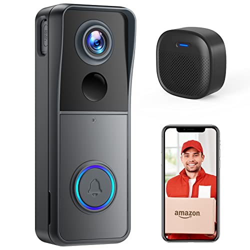 XTU Wireless Video Doorbell with Voice Changer, Motion Detection, and Night Vision