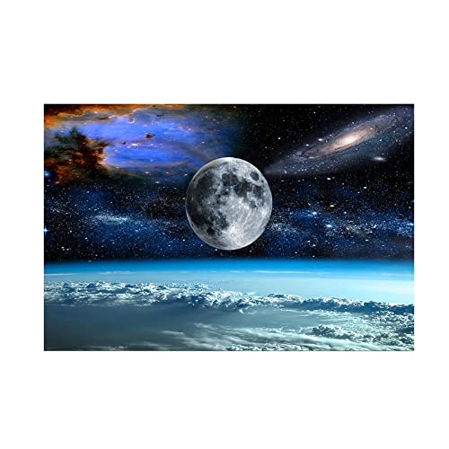 Space View Landscape Canvas Wall Art for Home and Office Decor