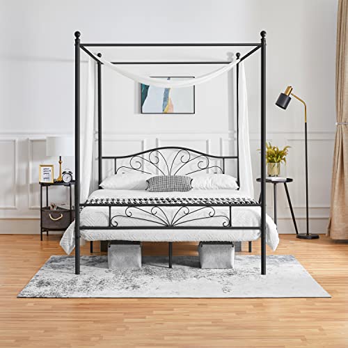 Yaheetech Canopy Bed Frame