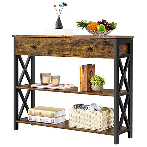 Yaheetech Console Table with Drawer, Entryway Table