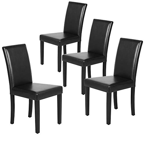 Yaheetech Dining Chair Set of 4, Black