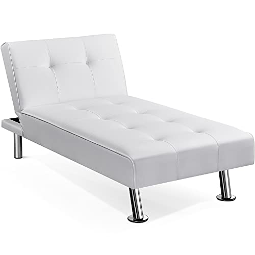 Yaheetech Faux Leather Chaise Lounge