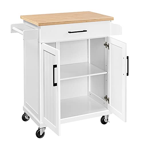 Yaheetech Kitchen Cart with Drawer and Storage Rack