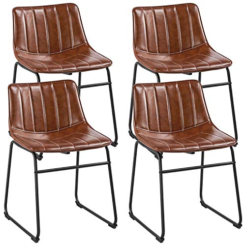 Yaheetech Leather Dining Chairs